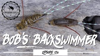 Tying Bobs Backswimmer Stillwater Fly Pattern  EP 156 PF PiscatorFlies [upl. by Nikki625]