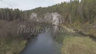 DLog M Bazhukovo Russia Autumn landscape Serga River Deer streams  nature park in a wooded [upl. by Atiuqehc]