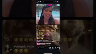 Nicki Minaj IMMEDIATELY ENDS IG LIVE w Ray J After he Flirts [upl. by Eckhardt]