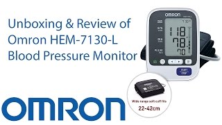 Omron HEM7130L Blood Pressure Monitor Unboxing amp Review [upl. by Aramanta988]