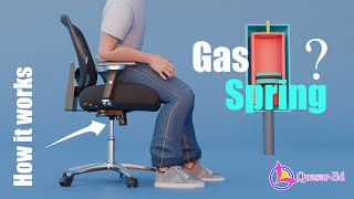 How an Office Chair Gas Lift Works  3D Animated Explainer [upl. by Ninel]