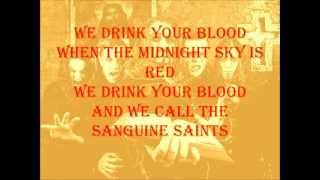 Powerwolf  We drink your blood Lyrics [upl. by Panthea]