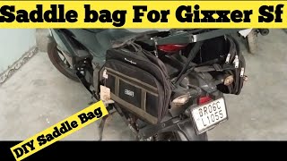 Saddle Bag For Gixxer Sf  How To DIY Saddle Bag  DIY Saddle Bag Home Made MonsterYtVlogs [upl. by Ameer]