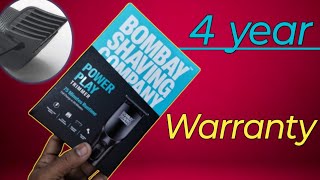 BOMBAY SHAVING COMPANY Power Play Trimmer Unboxing Review  Flipkart  2 Year Warranty [upl. by Sands]