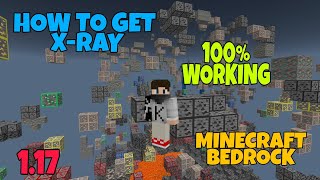 HOW TO GET XRAY IN MINECRAFT BEDROCK EDITION 117 🔥🔥🔥 [upl. by Eliathan]