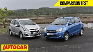 Maruti Celerio Diesel vs Chevrolet Beat Diesel  Comparison Test  Autocar India [upl. by Klug]