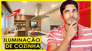 COZINHA PLANEJADA  QUAL A ILUMINAÇÃO IDEAL PARA COZINHA [upl. by Elttil]