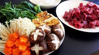 How to Make Easy Sukiyaki  すき焼きの簡単な作り方 [upl. by Yennaiv845]