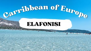 Walking Tour of 4K  Elafonisi Beach Crete 🇬🇷 One of the World’s Most Beautiful Beaches [upl. by Id]