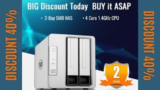 TerraMaster F2 210 2 Bay NAS Quad Core Network Attached Storage Media Server Personal Private Cloud [upl. by Lhadnek99]