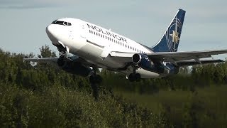 Nolinor  Boeing 737200 takeoff  CGNLN  ValdOr CYVO [upl. by Ezar]