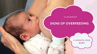 4MonthOld Baby Signs of Overfeeding  CloudMom [upl. by Eelorac]