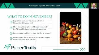 Payroll and HR Year End Webinar 2024 [upl. by Aramit]