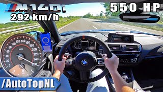 550HP BMW M140i SUPER FAST on AUTOBAHN NO SPEED LIMIT by AutoTopNL [upl. by Tirza]