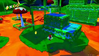 Super Mario Sunshine 3D AllStars Pianta Village  The Goopy Inferno [upl. by Chrystal585]