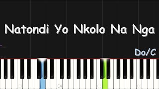 Natondi Yo Nkolo Na Nga  EASY PIANO TUTORIAL BY Extreme Midi [upl. by Shevlo725]