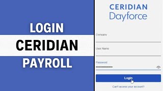 How To Login To Ceridian Payroll Ceridian Dayforce Employee Payroll Login  Dayforce Tutorial 2024 [upl. by Aerdnas]