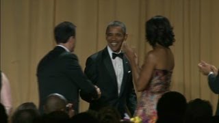 President Obama pretended to be on the toilet backstage [upl. by Maiah818]