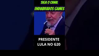 PRESIDENTE LULA NO G20 NINGUEM SEGURA ELE SIGAM O CANAL [upl. by Ellekcim216]