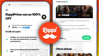 Rappi Prime Plus por 6 meses con Cupon  2023 [upl. by Kariv]