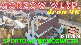 Gorzów Wielkopolski ulSportowa Niemcewicza Chełmońskiego Dron 02112024 [upl. by Anitak915]