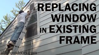 How to Install a Replacement Window in an Existing Frame We used an Andersen Silver Line Window [upl. by Hernando]