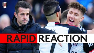 RAPID REACTION Marco Silva Tom Cairney amp Bobby De CordovaReid On WIN Over Arsenal [upl. by Eyde]