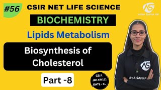 Biosynthesis of Cholesterol  Biochemistry  NET LIFESCIENCE [upl. by Schalles450]