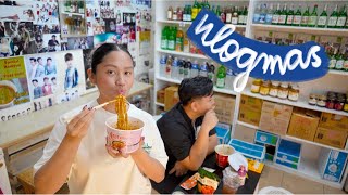 vlogmas day 05 ♡ korean convenience store amp walking our dog [upl. by Chita]