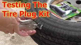 DIY FIX A TIRE WITH A 10 PLUG KIT BY SLIME 2040A [upl. by Constantine]