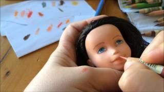 Make under Bratz Doll Repaint by Down2EarthDolls [upl. by Eidnak]