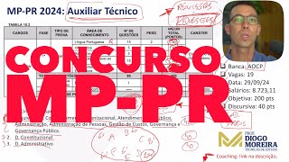 Concurso MPPR 2024 Auxiliar Técnico análise do edital e dicas de estudo [upl. by Kannan]