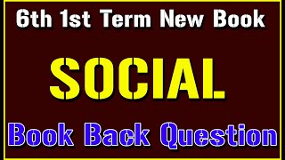 SOCIAL SCIENCE 6th 1st Term New Book HISTORY Book Back Question and Answer [upl. by Vallery971]