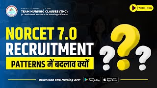 NORCET 70 Patterns में बदलाव क्यों norcetclasses norcet norcettestseries [upl. by Saxen]