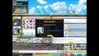 HD Scrolling and Enhancing Tyrant Hyades Warrior Cape  Global MapleStory Bera [upl. by Enilram852]