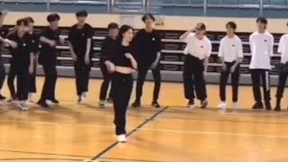 AB amp A2be reaction to HyeRim solo choreography hyerim artbeat gym season8 [upl. by Natam]