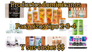 Productos dominicanos para cabello rizado según tu tipo de rizo y sus costos [upl. by Darbie72]