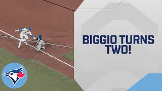 Cavan Biggio starts INCREDIBLE double play [upl. by Feune]