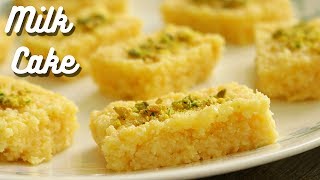 Milk CakeKalakand  Indian Milk Cake Recipe  How to make Kalakand at home [upl. by Issiah]