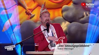 Der Sitzungspräsident quotVolker Weiningerquot Düsseldorf Helau 2023 [upl. by Yecram]