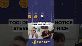 TOGI DIDNT EVEN NOTICE STEVE MADE HIM RICH😂😂 roobet highlights shorts [upl. by Enreval]