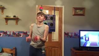 Juggling 3 balls for 105 seconds Happy new year [upl. by Youngman]