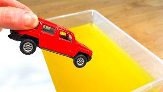 Smaller Diecast Model Cars sliding into the Yellow Water 2 [upl. by Tarr]