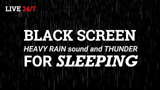 Sleep to Ocean Thunderstorm Sounds to Wake Up Refreshed and Relaxed  Black Screen [upl. by Ariek607]