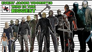 EVERY JASON VOORHEES  Friday the 13th 19802023  Size Comparison [upl. by Dreyer]