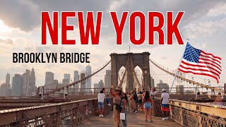 【Brooklyn Bridge】ニューヨークのブルックリンブリッジを渡る！🇺🇸newyork brooklyn 312 [upl. by Arbma]