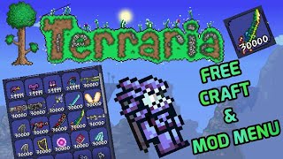 TERRARIA ANDROID MOD APK FREE CRAFT MOD MENU AND ALL ITEMS MAP [upl. by Ayekram]