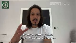 CAVANI NO PALMEIRAS  CAVANI FALA DO PALMEIRAS NO MUNDIAL E DE JOGAR NO FUTEBOL BRASILEIRO [upl. by Etnud202]