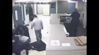 Inmate Attacks Officer and gets Choke Slam [upl. by Acisey612]