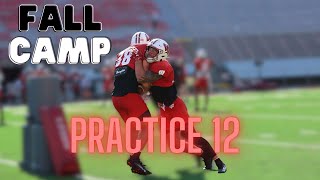 Wisconsin Fall Camp Practice 12 [upl. by Ahseekat214]